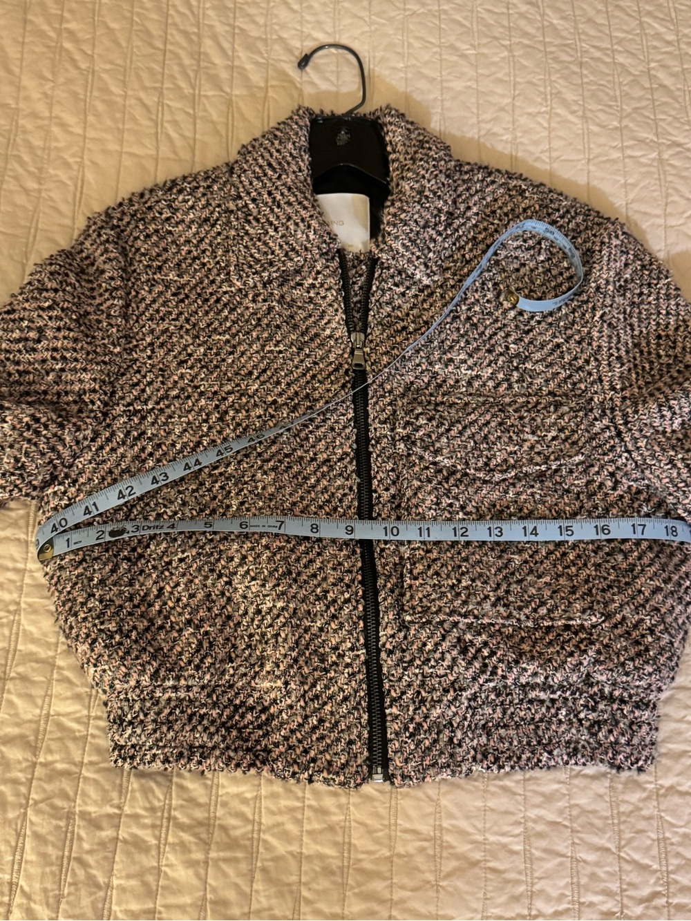 Mango Tweed Bomber Jacket - Picture 16 of 17